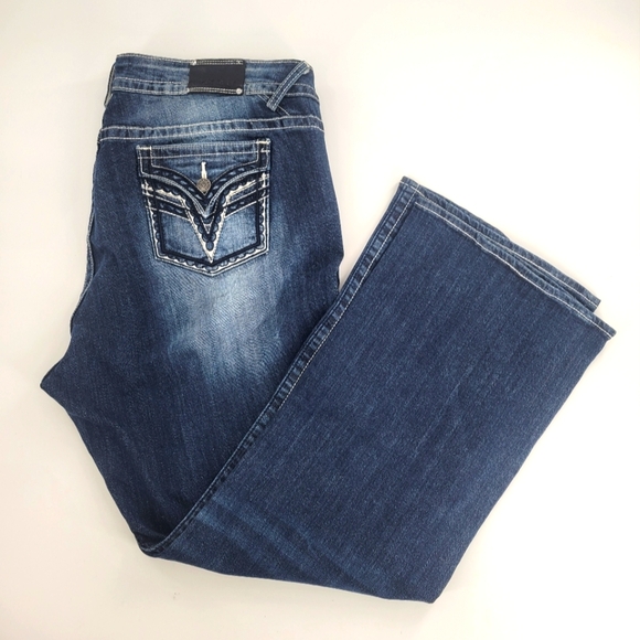 Vigoss boot cut denim jeans Size 26 New - Picture 1 of 8